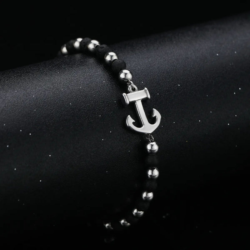 bracelet ancre mer océan navigation navire bateau gouvernail marins marin compas rose des vents voile voilier ancrage capitaine trident mât lac fleuve navigation