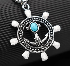 collier ancre mer océan navigation navire bateau gouvernail marins marin compas rose des vents voile voilier ancrage capitaine poisson mât lac fleuve navigation