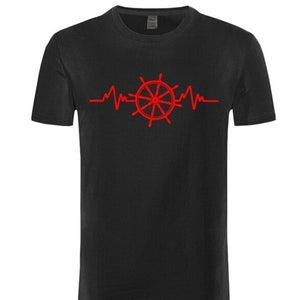 t-shirt vêtement ancre mer océan navigation navire bateau gouvernail marins marin compas rose des vents voile voilier ancrage
