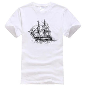 t-shirt vêtement ancre mer océan navigation navire bateau gouvernail marins marin compas rose des vents voile voilier ancrage